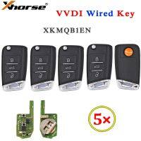 XKMQB1EN ชุด Xhorse XK กุญแจรถ VDI รีโมทลวดสากล5ชิ้น/ล็อตสำหรับ VVDI2 / VVDI Min/key Max เครื่องมือสำหรับ VW Skoda MQB