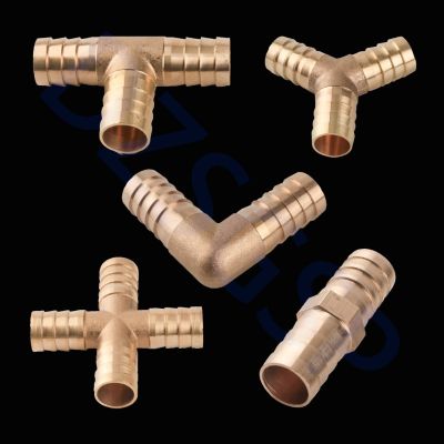 Fittings Connector Copper Pagoda Air Fuel Water Tube Brass Barb Pipe Fitting Barbed Joint Coupler Adapter For 4mm 5 6 8 10 12 Pipe Fittings Accessorie