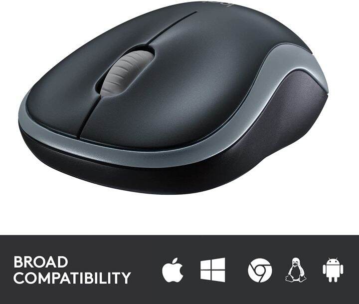 logitech-m185-wireless-mouse-grey-เม้าส์ไร้สาย-สีเทา-ของแท้-ประกันศูนย์-3ปี