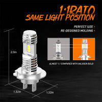 OXILAM 2Pcs Fanless H7 LED Bulb For VW Passat B6 B7 CC Golf Jetta Caddy LED Headlight H4 H8 H11 9005 HB3 Automotive Headlamp 12v