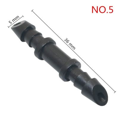 ；【‘； 3Mm, 4Mm, 8Mm,12Mm Barbed Straight Connector Hose Coupling Plumbing Pipe Fittings Joint Tube Adapter 20 Pcs