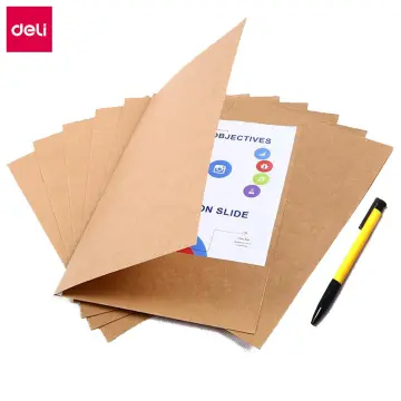 10PCS A4 Kraft Paper File Bag With String Project Folder Bag File Data Book  Large Envelopes School Office Stationery