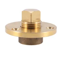 Brass Drain Plug Bronze Garboard Marine Boat Yacht Screw Drain Plug 1 Inch Mounting Hole Fishing