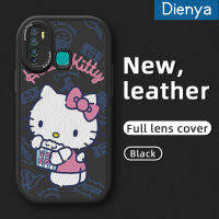 เคส Dienya สำหรับ Infinix เคส X680 9 Pro X655C ร้อน9 Play การ์ตูนน่ารัก Hello Kitty Cat ดีไซน์ใหม่นิ่มเคสโทรศัพท์หนังนิ่มป้องกันกล้องคลุมทั้งหมดเคสสีกันกระแทกขอบนิ่ม