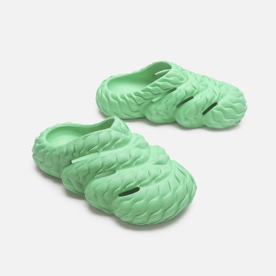 【lowest price】 New type of cave shoes for women with thick soles and super soft outerwear Baotou slippers and beach shoes