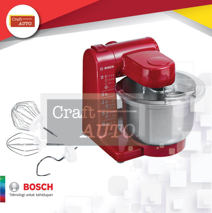 Bosch Kitchen Machine/ Stand Mixer MUM44R1 Merah Lazada Indonesia