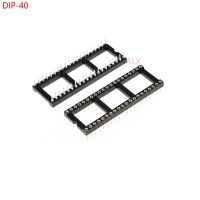 5PCS wide body DIP40 IC ROUND HOLE SOCKET 40p DIP CHIP TEST HOLDER Adaptor 40 PIN dip-40 DIP 40PIN 2.54MM PITCH CONNECTOR