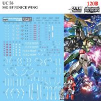 ดีคอลน้ำ [D.L. Darlin] UC58 BF FENICE WING MG 1/100 Water Decal UC 58