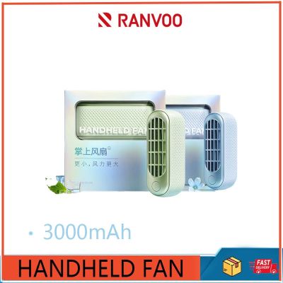 Ranvoo พัดลมมือถือ ขนาดเล็ก แบบพกพา ชาร์จ usb ไร้ใบพัด เสียงเงียบ สําหรับนักเรียน สํานักงาน กลางแจ้ง ta