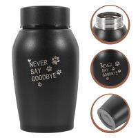 BLENASHOP สแตนเลส Pet Urn กล่องหน่วยความจำ Urn Pet Ashes Urn Small Keepsake Urn