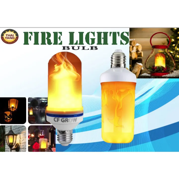 E27 LED Fire Flame effect Bulb Flickering Decorative Lamps Lazada PH