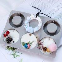 【CC】♟  Epoxy Silicone Mold Resin Aromatherapy Tablet Molds for Making Hanging Ornaments Wax