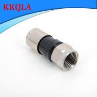 QKKQLA Shop 5/10 Pcs RG6 F Type Compression 2.7cm Snap Seal Plug Connector For Sky Satellite Virgin Cable adapter