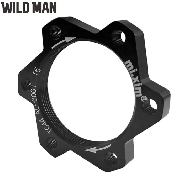 Bike Bicycle Freewheel Threaded Hubs Disk Disc Brake Rotor Flange