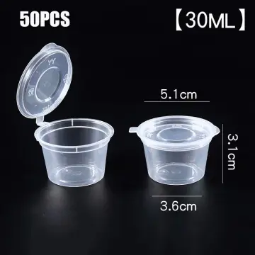 10pcs Kitchen Disposable Plastic Sauce Cup Pot Chutney Container