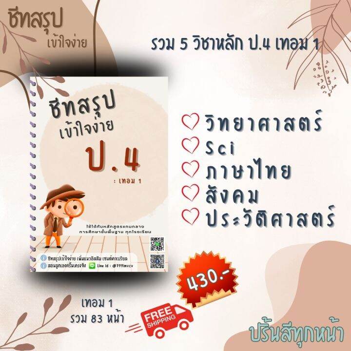 ชีทสรุป-ป-4-เทอม-1-แนวอัสสัม-เซนต์คาเบียล-รวม-5-วิชาหลัก