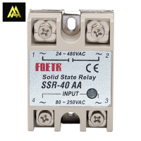 ถูกสุด!! Solid state relay SSR-40 AA โซลิตสเตตรีเลย์ AC-AC พร่อมส่งรับประกัน​7วันของใหม่มือ1 สต็อกในไทย สินค้าพร้อมส่งค่ะ สามารถออกบิลได้ค่ะ