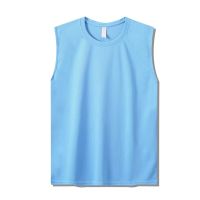 Sleeveless Gym Shirt 2023 New Men Running Tank Tops Jogging Cycling Vest Quick-drying Elastic Athlete Track Field Singlet