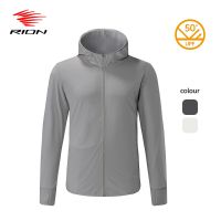 RION Mens Jackets Anti-UV Fishing Clothes Summer Hiking Windbreak Camping Sun-Protection Clothing UPF 50 Outdoor Sports Coats