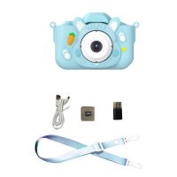 Children Camera Photo Video Game Photo Filter Frame Multifunctional Portable Holster Camera Durable 83 X 61 X 48mm Blue