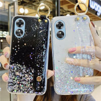 2023ใหม่นิ่มแฟชั่น TPU เคสโทรศัพท์ OPPO A78 Reno 8T 4G 5G โปร่งใสสำหรับ Oppo A78 5G Softcase OPPOA78 5G RENO8T พร้อมที่ถือสายรัดข้อมือ