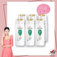 Pantene Shampoo Silky Smooth Care 70 ml x 6 Bottles  แพนทีน แชมพู ซิลกี้สมูทแคร์ สูตรผมนุ่มลื่น 70 มล. x 6 ขวด