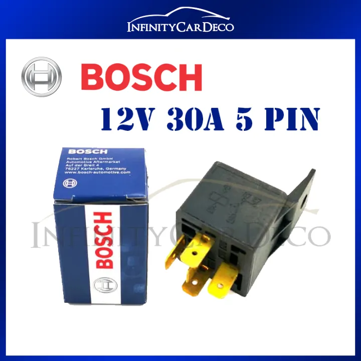 Bosch Universal Automotive Car Relay 12V 30A 5 Pin Relay 0986AH0250