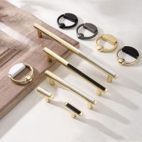 minimalist light luxury zinc alloy black gold drawer cupboard handle wardrobe door furniture hardware accessories