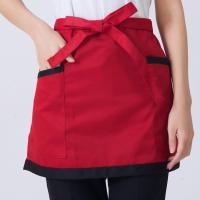 8 Style Universal Unisex Half Bust Bib Apron Restaurant Kitchen Coffee Tea Shop Waitress Uniforms Waist Short Apron With Pockets Aprons