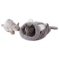 Warmer Cat Bed Deep Sleeping Bag Nest Soft Semi-closed Winter Kennel cat accessories Cats house Cushion Pet Supply For cats