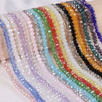 Pick Size 2 3 4 6 8mm Czech Loose Rone Crystal Beads For Jewelry Making Diy Needlework AB Beads