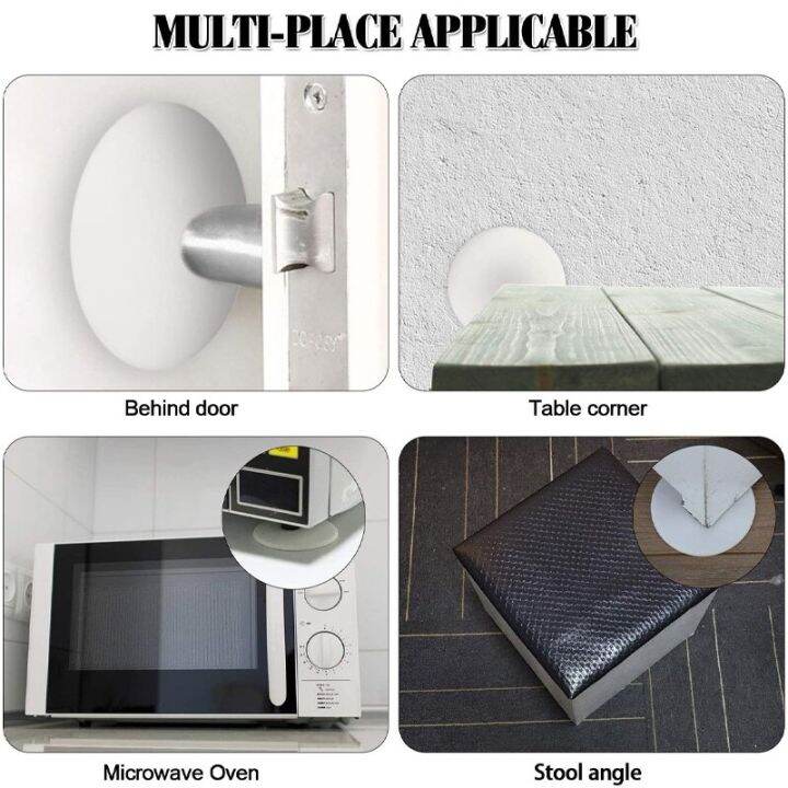 1pc-silicone-door-stopper-wall-protector-self-adhesive-door-handle-bumpers-buffer-furniture-anti-crash-pad-round-square-decorative-door-stops