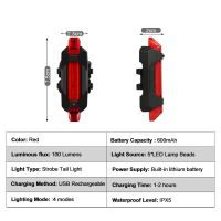 ไฟท้ายอะลูมินัมอัลลอยไฟหน้ารถจักรยาน LED T6ใหม่6โหมดไฟฉาย USB ชาร์จได้กันน้ำขี่จักรยานไฟและ Reflec