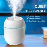 【DT】  hotUSB Portable Air Humidifier 250ML Essential Oil Diffuser 2 Modes Auto Off with LED Light for Home Car Mist Maker Face Steamer