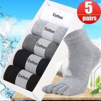 【LZ】☃  5 pares Unisex Homens Mulheres Toe Meias Algodão Cinco Dedo Meias Running Respirável Suor Desodorante Antibacteriano Casual Sports Sock