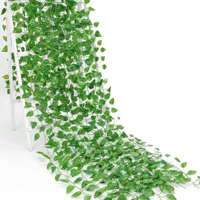 210CM Hot Artificial Plants Rattan Creeper Green Leaf Ivy Vine For Home Wedding Decor Wholesale DIY Hanging Garland Fake Flowers