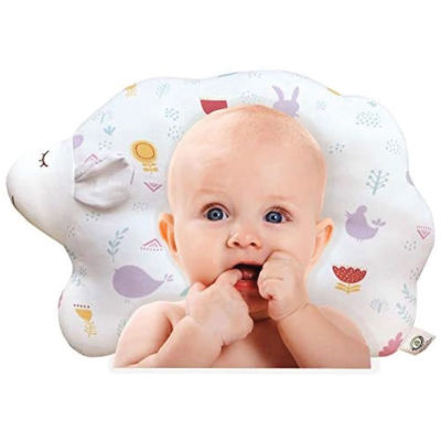 John N Tree Organic - Baby Protective Pillow (Cloud Lamb Little Forest) Baby Organic Pillow Air-mesh หมอนหลุม หมอนหัวทุย หมอนออร์เเกนิค