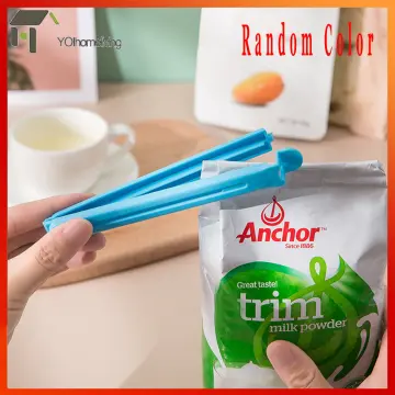 5pcs Random Color Food Bag Clips Portable Snack Sealer Clamp For Kitchen  Storage