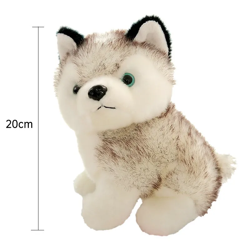 stuffed husky dog toy