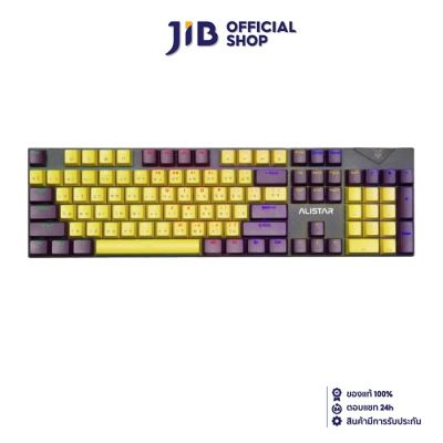 KEYBOARD (คีย์บอร์ด) NUBWO ALISTAR X33 CIY (YELLOW) (CIY RED SWITCH - MINI RGB - EN/TH)