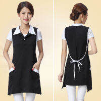 Sleeveless Skirt Female Supermarket Aprons Beauty Salon Work Clothes Coffee Shop Waitress Apron Adjustable Female Ho Uniforms