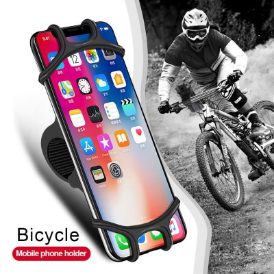 【Worth-Buy】 ที่ยึดจักรยานซิลิโคนที่จับโทรศัพท์มือถือจักรยานรถจักรยานยนต์ที่จับสำหรับ Iphone โทรศัพท์อุปกรณ์ Gps