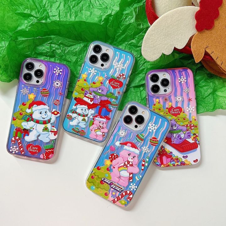 เคสโทรศัพท์-case-mermaid-hologram-ไอโฟน-เคสลายการ์ตูนส์-สำหรับ-ไอโฟน-14promax-14pro-14-13promax-13pro-13-12promax-12-12pro-11-เคสโทรศัพท์-iphone