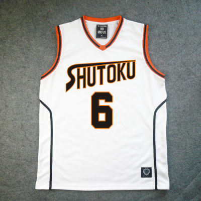 Kuroko No Basuke Basketball Shutoku School No. 6 Midorima Shintaro Uniform School Jersey Tops Cosplay Costumes Men Sports Wear