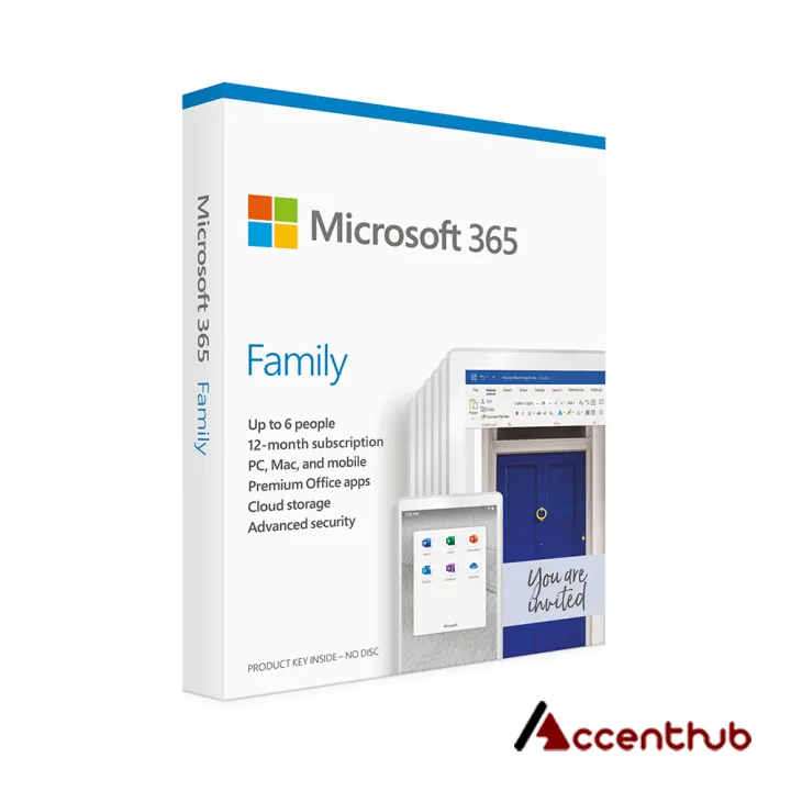Microsoft 365 Family 1 Year Subscription Up To 6 People Up To 5 Devices Per Person Lazada Ph