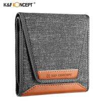 K &amp; F CONCEPT กระเป๋า3ช่องเลนส์กรองแสงกระเป๋ากล้องเลนส์กรองแสง49-82มม. ND UV CPL ที่วางเคสกระเป๋าสตางค์เลนส์กรองแสงกล้อง