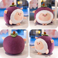 Sheep 11cm35cm Plush Mangosteen Toy Cushion Cute Fruit Animal Gift Kids Pillow