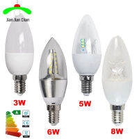 【The-Best】 kallidora 6ชิ้น E27 E14 E12หลอดไฟ LED B22 B15 8W 6W 5W 3W AC110-240V โคมไฟวันสีขาวอบอุ่นสีขาว