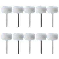 【LZ】☽☁  10Pcs Felt Grinding Sanding Head Abrasive Buffing Wheel 3mm Shank Cotton Thread Polishing Mini Brush for Dremel Dril Jade