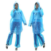 Disposable Split Raincoat Set, Rafting Rain Poncho, Outing Protective Raincoat Hiking Camping Trip (10 Sets)